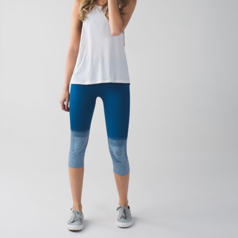 Lululemon Seamlessly Street Blue Ombré Leggings